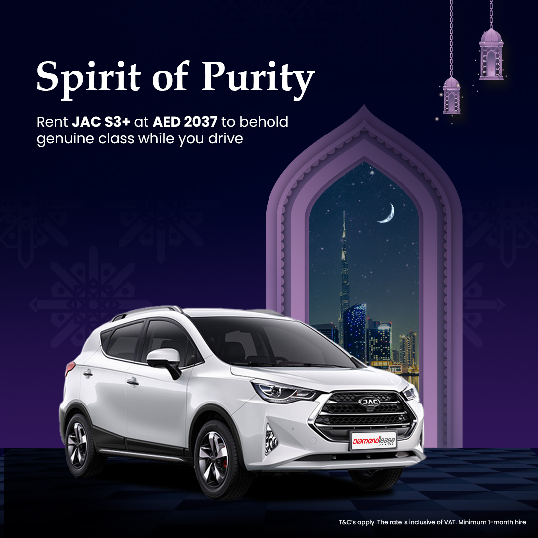 Diamondlease's tweet photo. This Ramadan get the best combination of elite style and precision from the all new JAC S3+
Monthly Rentals starting @ AED 2037 pm
Receive a guaranteed gift voucher of AED 200
#JAC #JACUAE #S3plus #Crossover #Diamondlease #QualityDrivesValue https://t.co/bebttqyL71