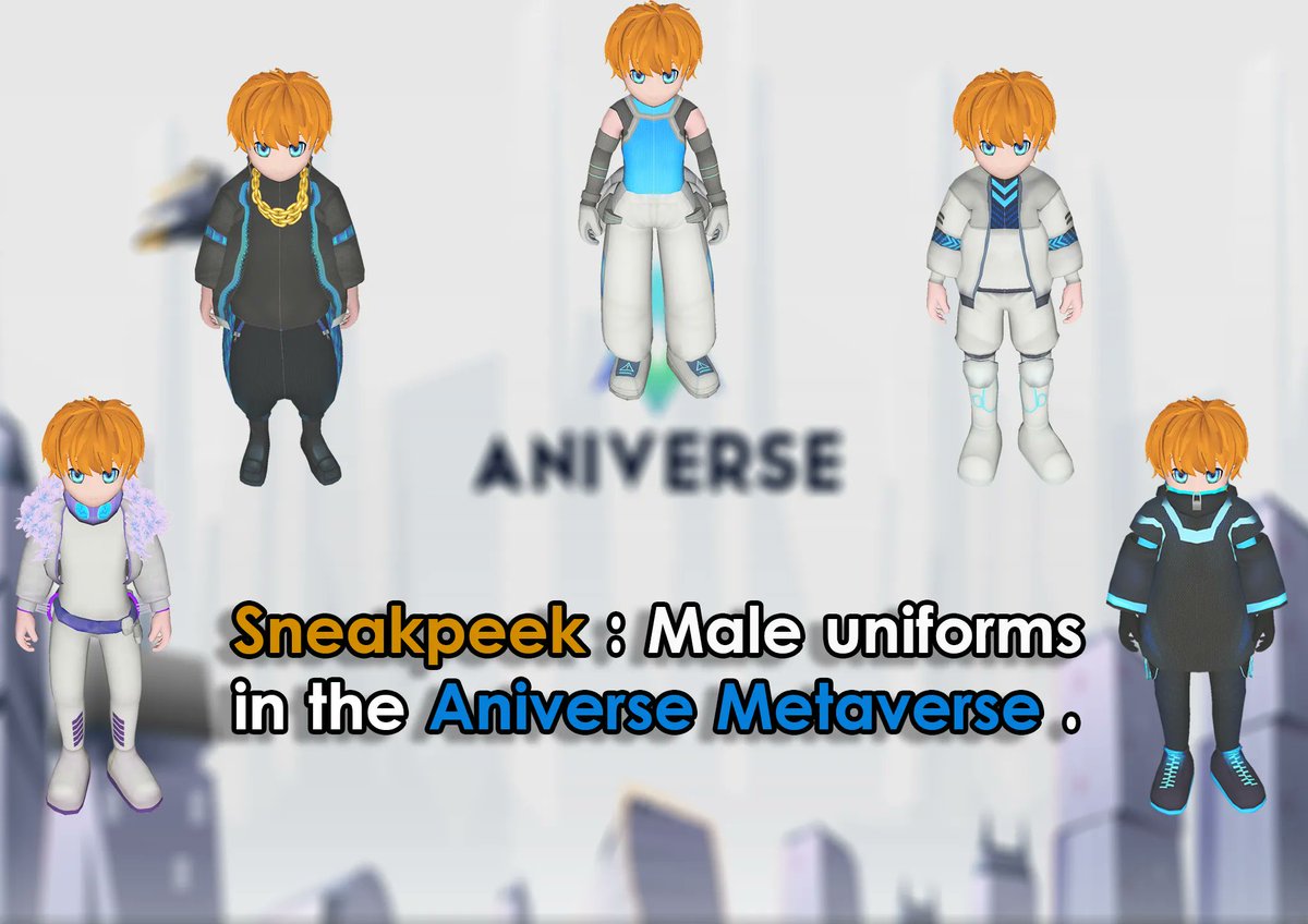 👀👀 Sneakpeek : Male uniforms in the Aniverse Metaverse.
#Aniverse #Metaverse #Education #ANIV