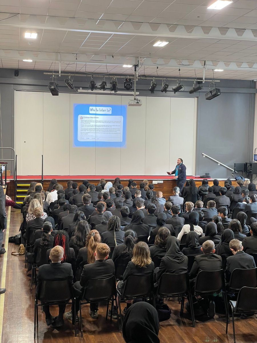 LadybridgeHigh's tweet photo. Discussions on #sustainability and #climatechange with our Year 8 learners this morning from our guest speaker Sean from @chesterzoo #PersonalDevelopmentDay #personaldevelopment #PSHE #LadybridgeLearners https://t.co/5VzBSjkDwn