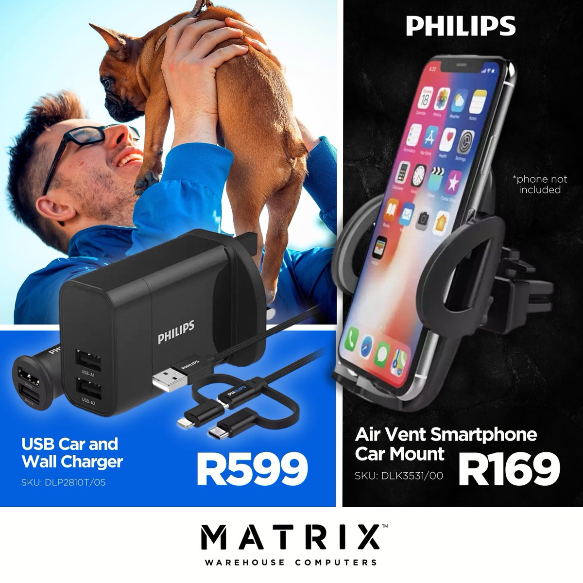 MatrixWarehouse's tweet image. Add some convenience to your day with Philips&apos; On-The-Go Mobile Accessories! 🤳

Shop Our Philips Accessories Range Here 👉 matrixwarehouse.co.za/philips-access…

#Matrixwarehouse #Philips  #Gaming #Work #Home #Office #Business #Student #Innovation #Computers #Technology #OnlineShop