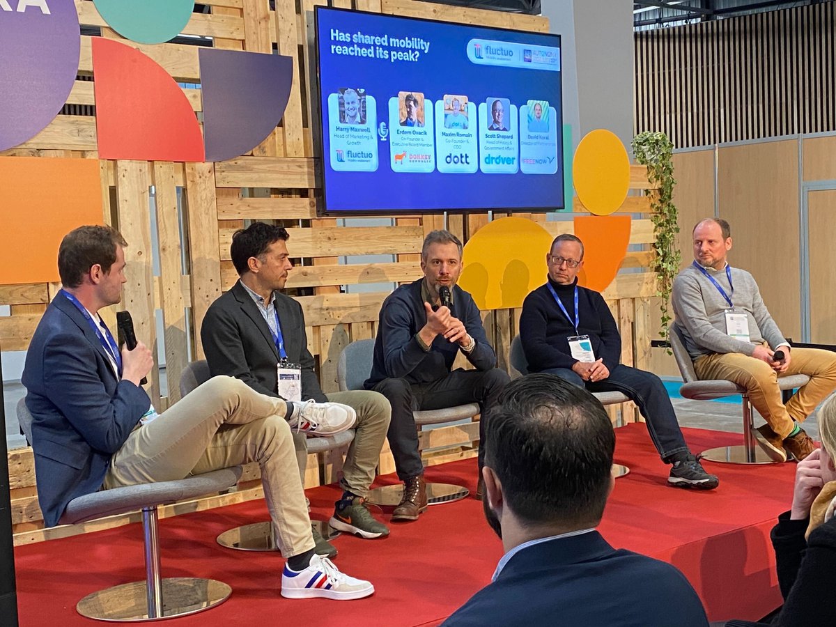 Dott's tweet photo. Our Co-Founder and COO, @MaximRomain spoke at @AUTONOMY in Paris yesterday about growing shared e-scooter and e-bike services.
Supporting riders with vehicles which are reliable, readily available and well integrated vehicles. ๐ด๐ฒ
#mircomobility #transport https://t.co/8cTmDOH8QU