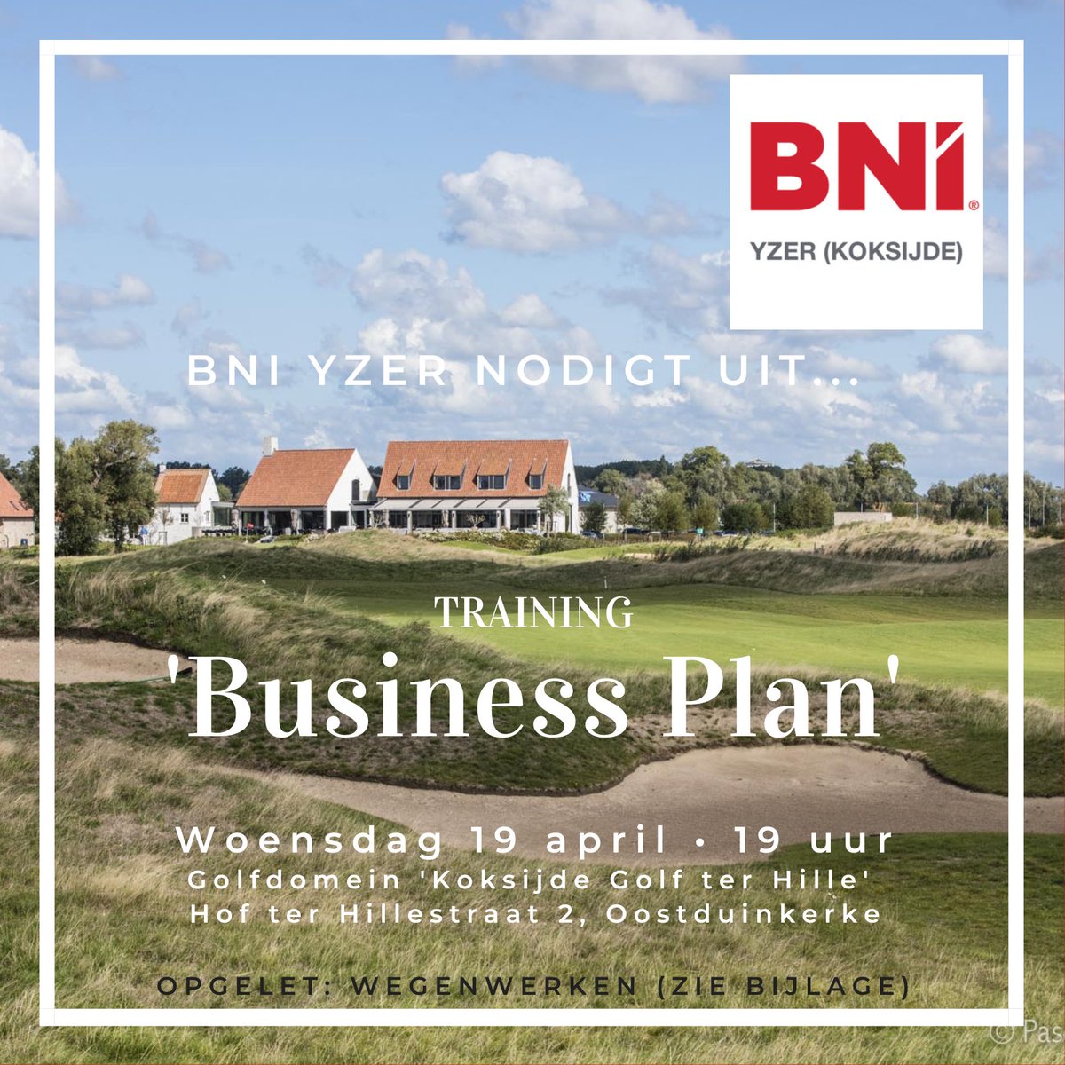 BartBostoen's tweet photo. We hebben met #BNI #Yzer #Koksijde een héél mooi event op de agenda staan, zijnde training 'Business Plan' met daaraan gekoppeld een BNI café op woensdag 19 april op golfdomein 'Hof ter Hille'!
Hint: @MrtnDb 😉
Inschrijven: https://t.co/Q4DbXQcymy
Wees welkom! ❤️ #gevenloont https://t.co/FIpa77oHaf