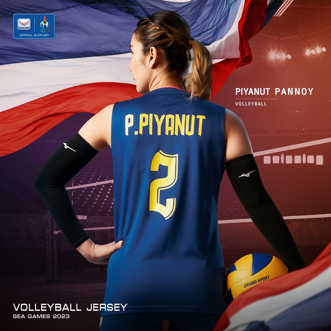thaivolley_tva's tweet photo. ชุดแข่งขันวอลเลย์บอลหญิงทีมชาติไทย ในศึกซีเกมส์ 2023 มาแล้ว
#วอลเลย์บอลหญิง #วอลเลย์บอลหญิงทีมชาติไทย #BeyondTheSpirit #เหนือกว่าคำว่าสปิริต #GrandSport #ส่งใจเชียร์ไทย #SEAGames2023 https://t.co/97AjBE4gf0