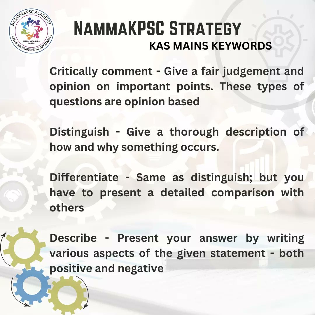 nammakpsc's tweet photo. Nammakpsc stratergy for kas mains - keywords
#kasmains #kpsckas #upscmains #nammakpsc https://t.co/NWmg242EZe