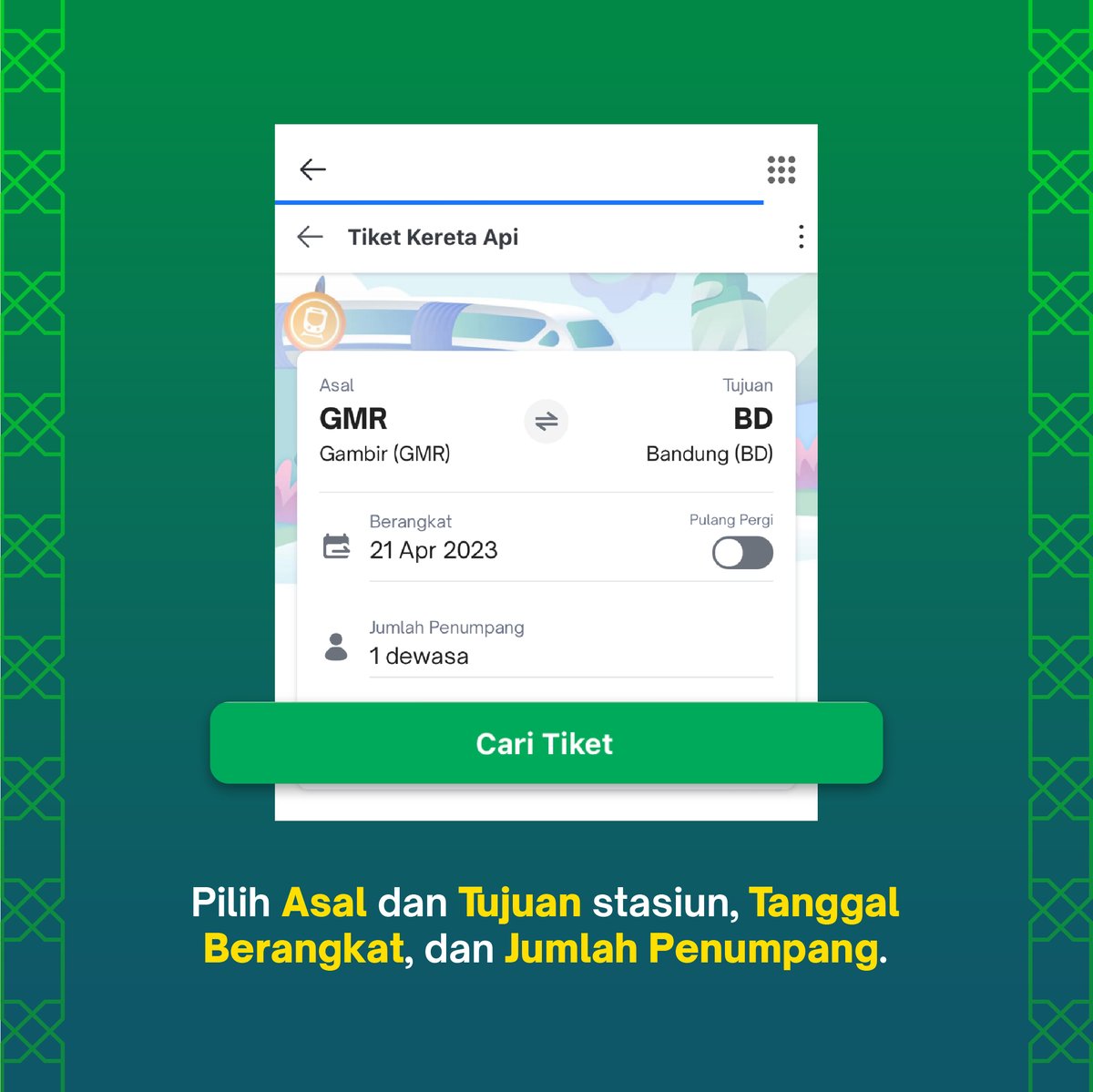 TokopediaCare's tweet image. Pasti setiap mudik ada ceritanya kan Toppers. Jadi kepingin cepet-cepet mudik 😙

Toppers yang mau mudik naik kereta juga bisa lho beli tiketnya di Tokopedia! Nih caranya 👇

#TokopediaInfo #TiketKereta #Mudik