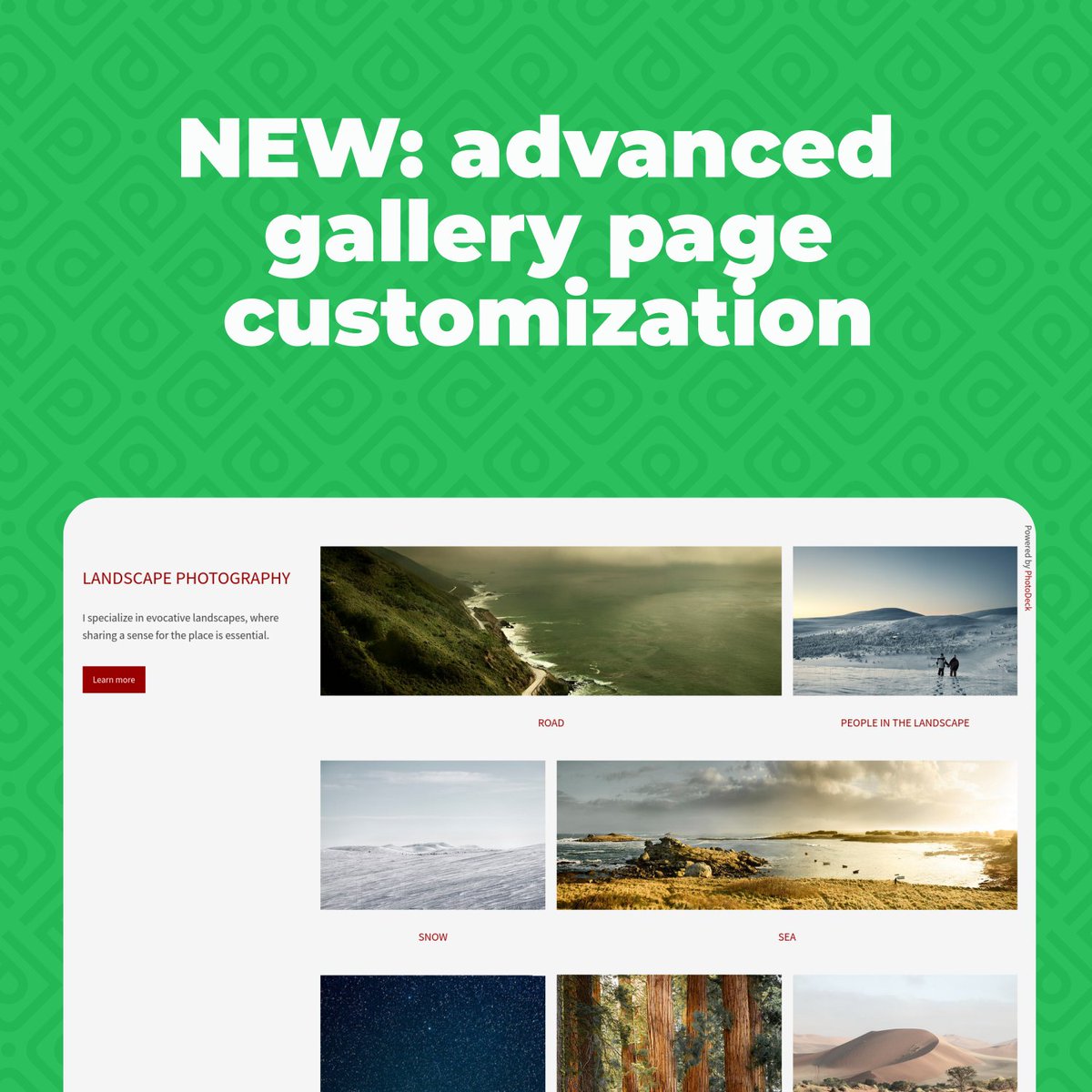 Fresh out of the oven: advanced layout customization for PhotoDeck gallery pages! photodeck.com/blog/customize…