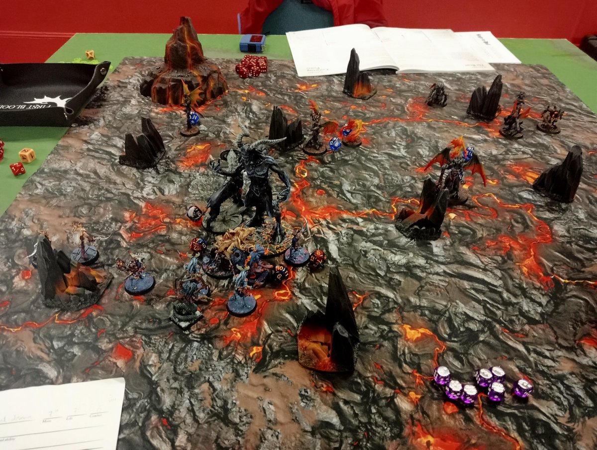 BreakingRadz's tweet photo. It's Thursday my dudes. #dnd night tonight but here's a snippet from last night's game of #reigninhell. The beast scenario which I won just by a hair . . And I'm bald https://t.co/93KhwtIKO8