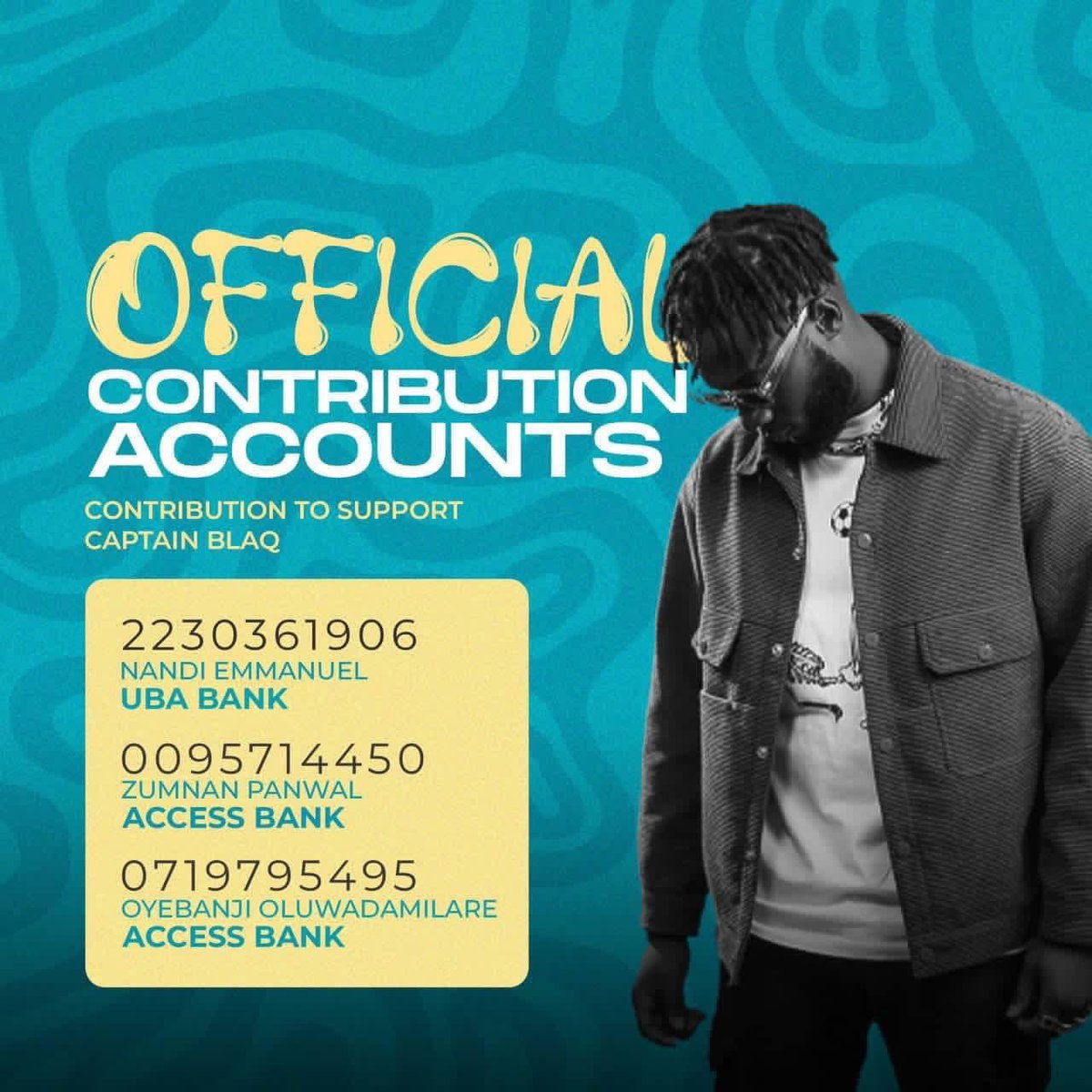 32bitsret's tweet photo. Hey you, Blaqboi is in the finals of the #BBTitans. If you can’t vote directly, you can send any amount to the following accounts. Let’s bring it home. Gida Gida. #BlaqboiNation. ✌️ https://t.co/hCqGp26iJ6