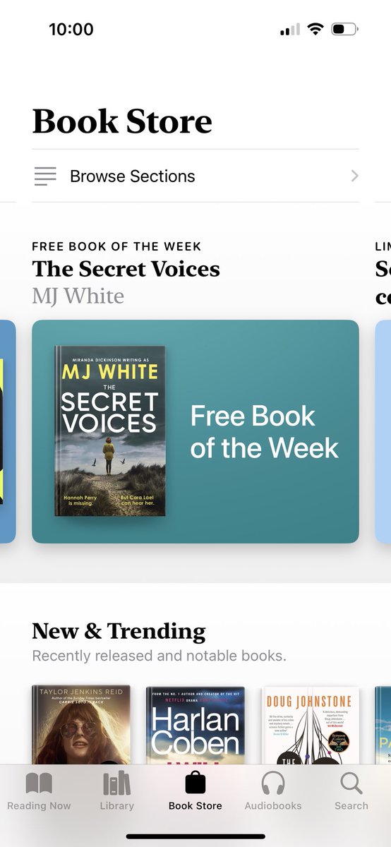 This week on @AppleBooks THE SECRET VOICES by @MJWhite13 is the Free Book of the Week! What a great opportunity to get into this amazing crime series…