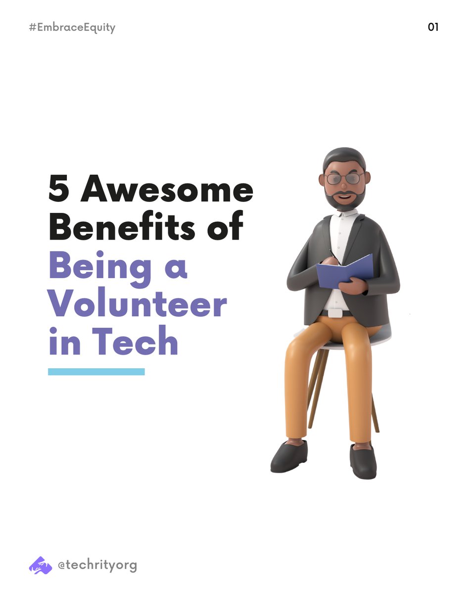 techrityorg's tweet photo. Benefits of Volunteering in Tech || A thread👇
#VolunteerInTech #TechForGood #CommunityImpact https://t.co/GOkgvNLwdR