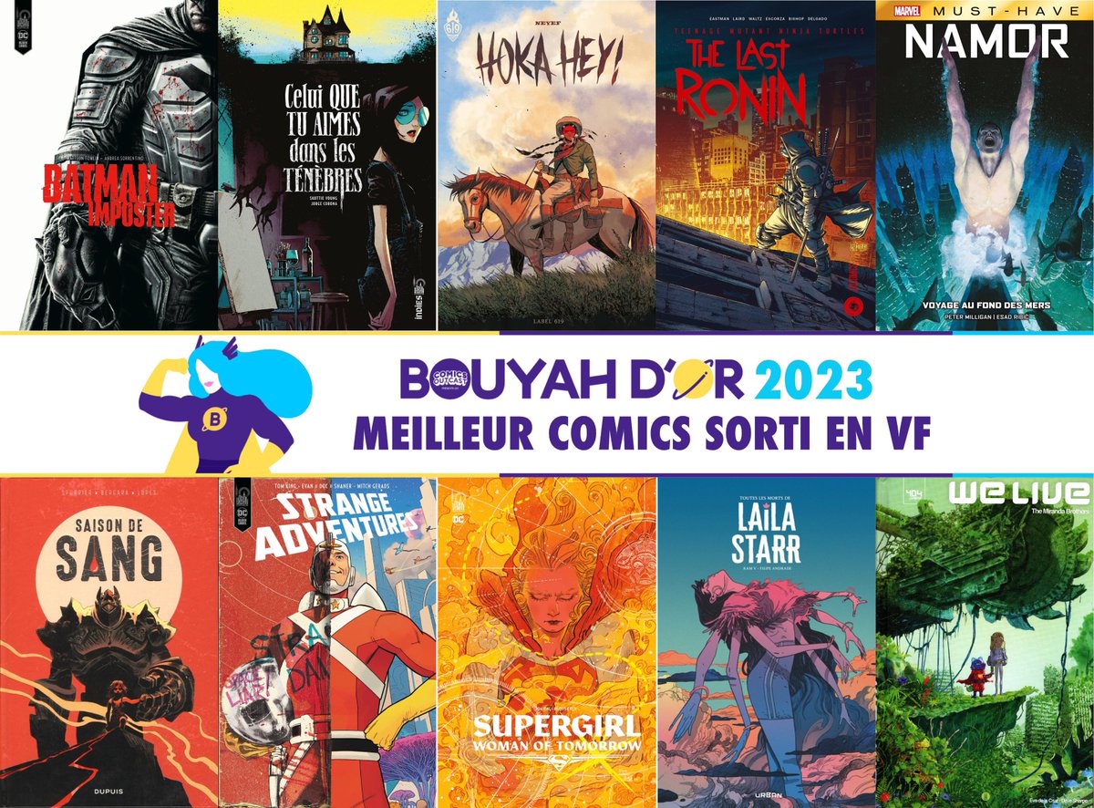 🏆 Bouyah d’Or 2023 🏆

Une bien belle sélection pour la VF cette année, c’est quoi votre coup de cœur ? 💖

Pour voter : forms.gle/WgPu4doMEAGfY1…

#bouyahdor