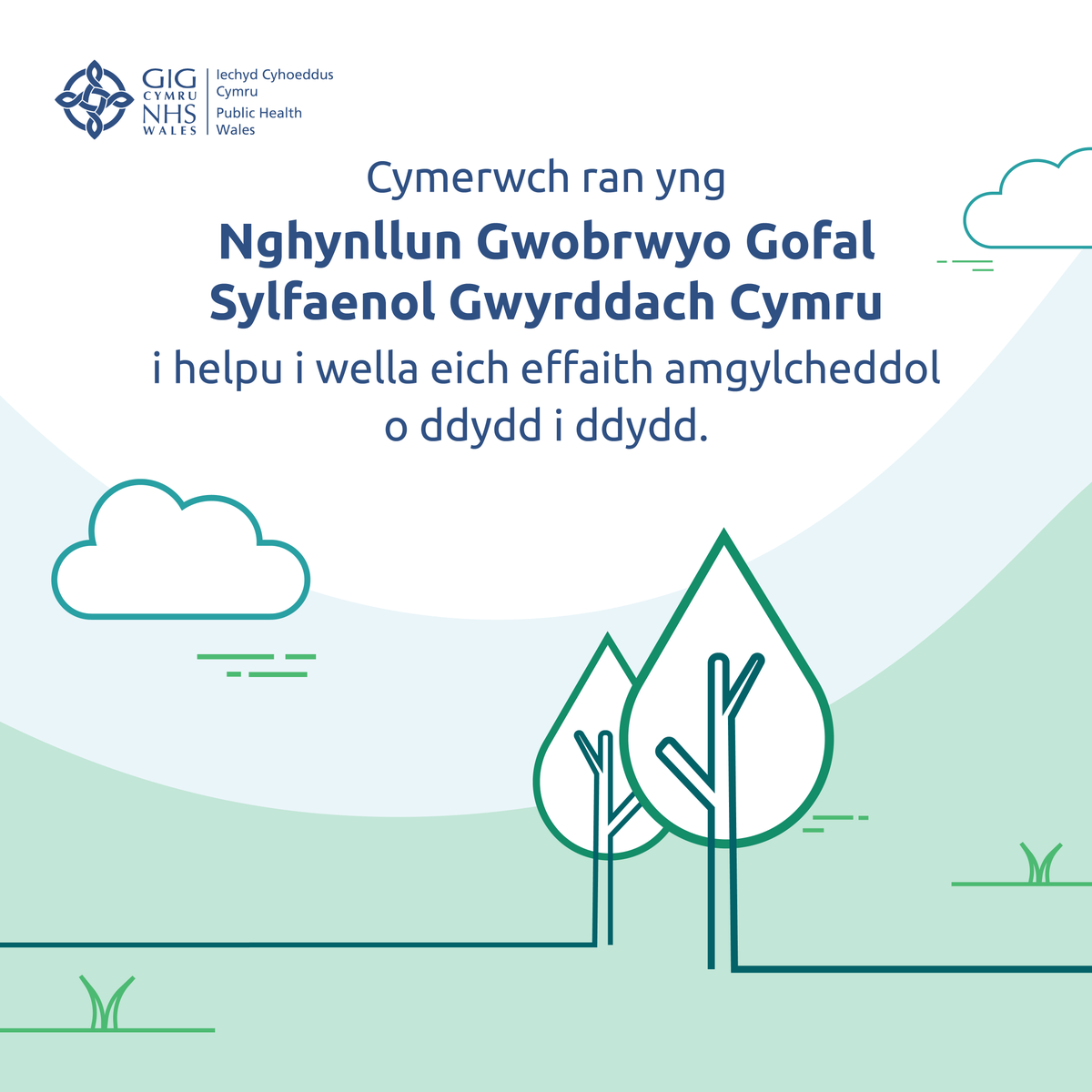 IechydCyhoeddus's tweet photo. Heddiw yw ail-lansiad Cynllun Gofal Sylfaenol Gwyrddach Cymru.

Cafodd 44000kg o CO2 arbed yn 2022, sy'n cyfateb i 4 taith o amgylch y byd!

Dysgwch fwy am y cynllun a sut gallwch cymryd camau i helpu lleihau eich effaith amgylcheddol 👉 https://t.co/chGKsdGH5U https://t.co/MwvKLGRH8G