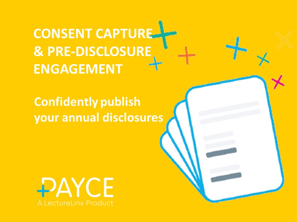 PAYCEportal's tweet image. #HCPs have a single #PAYCE portal login across different companies so that the details of every ToV can be shared with them prior to public #disclosure. This puts them in control of their data, and gives them confidence &amp;amp; understanding of your pre-disclosure information. #HCP