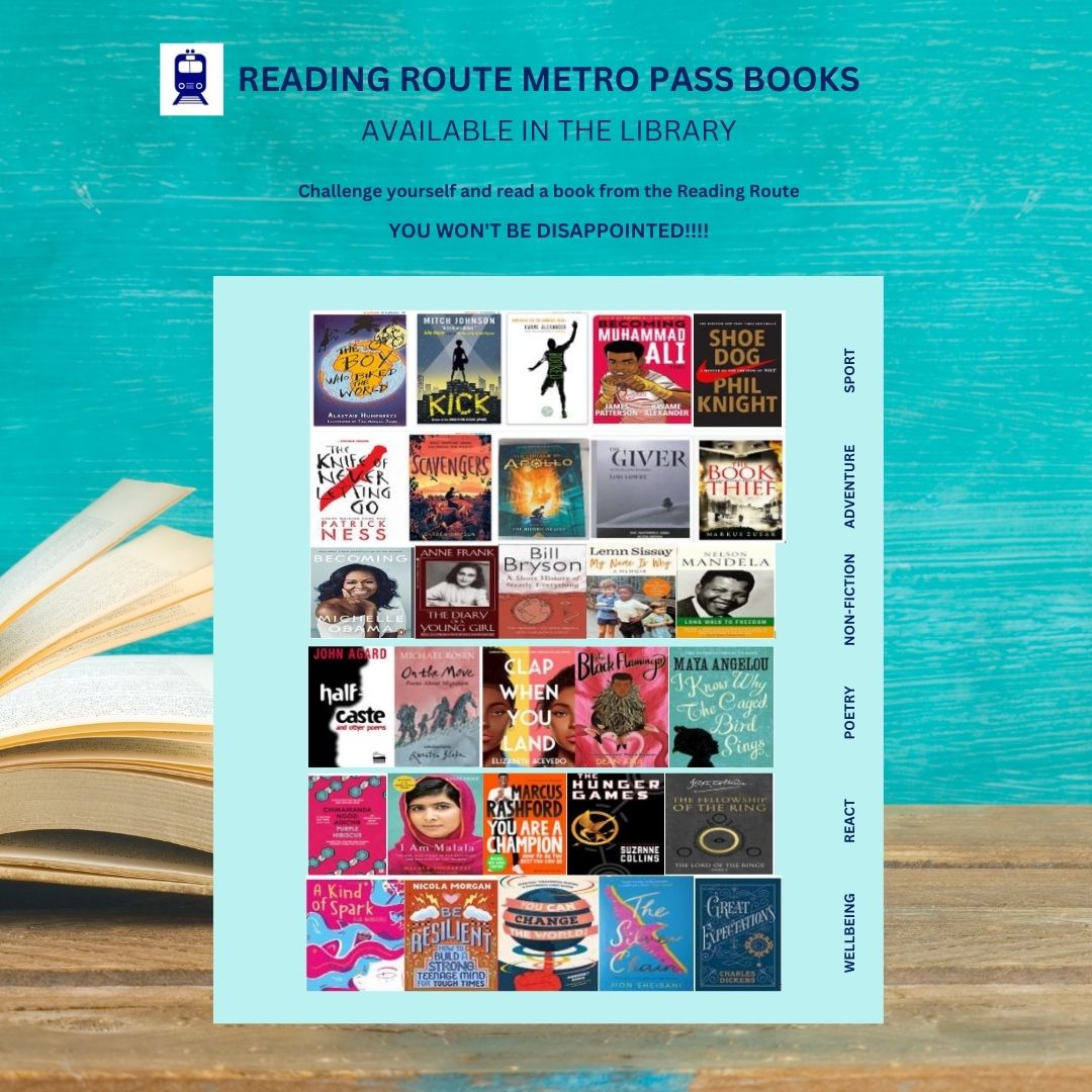 SCA_Community's tweet photo. Challenge yourself and read a book from the Reading Route! You won't be disappointed! Reading can take you places you have never been before! ππ #readingroute #SCA #lovereading https://t.co/VJsPU8uHyO