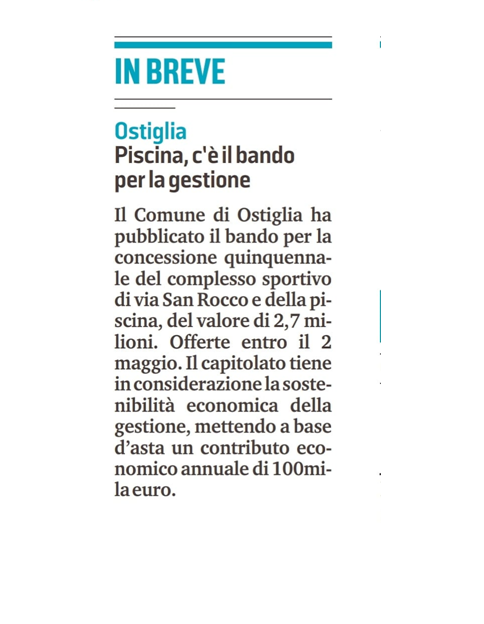 LA GAZZETTA DI MANTOVA DEL 23.03.2023