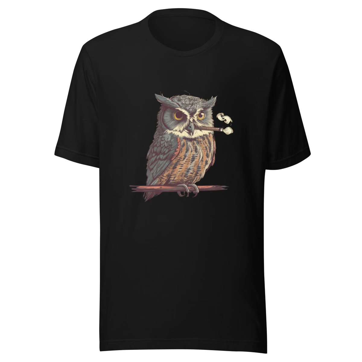 IBMClothing's tweet photo. owl smoking a cigar t-shirt - https://t.co/zAdsNvB5zb https://t.co/jlOHAQezCG