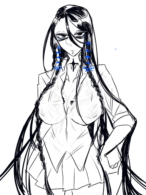 女体化学パロのソッソ落書き 