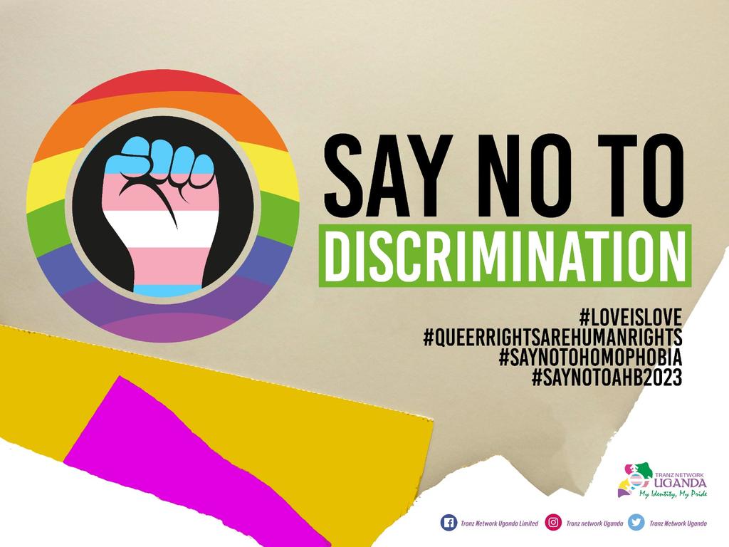 TranzNetwork's tweet photo. We need to stand together to stop this anti-homosexuality legislation from becoming law. Defend equality and collectively speak out against prejudice. ✊🏾🌈🏳️⚧️
#LoveIsLove #QueerRightsAreHumanRights #SayNoToHomophobia
#SayNoToTransphobia
#SAYNOtoAHB2023 https://t.co/8ogoruskyk