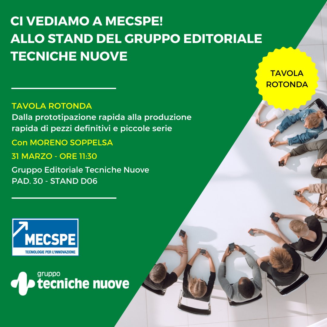 Tutti dettagli qui: ilprogettistaindustriale.it/tavola-rotonda…