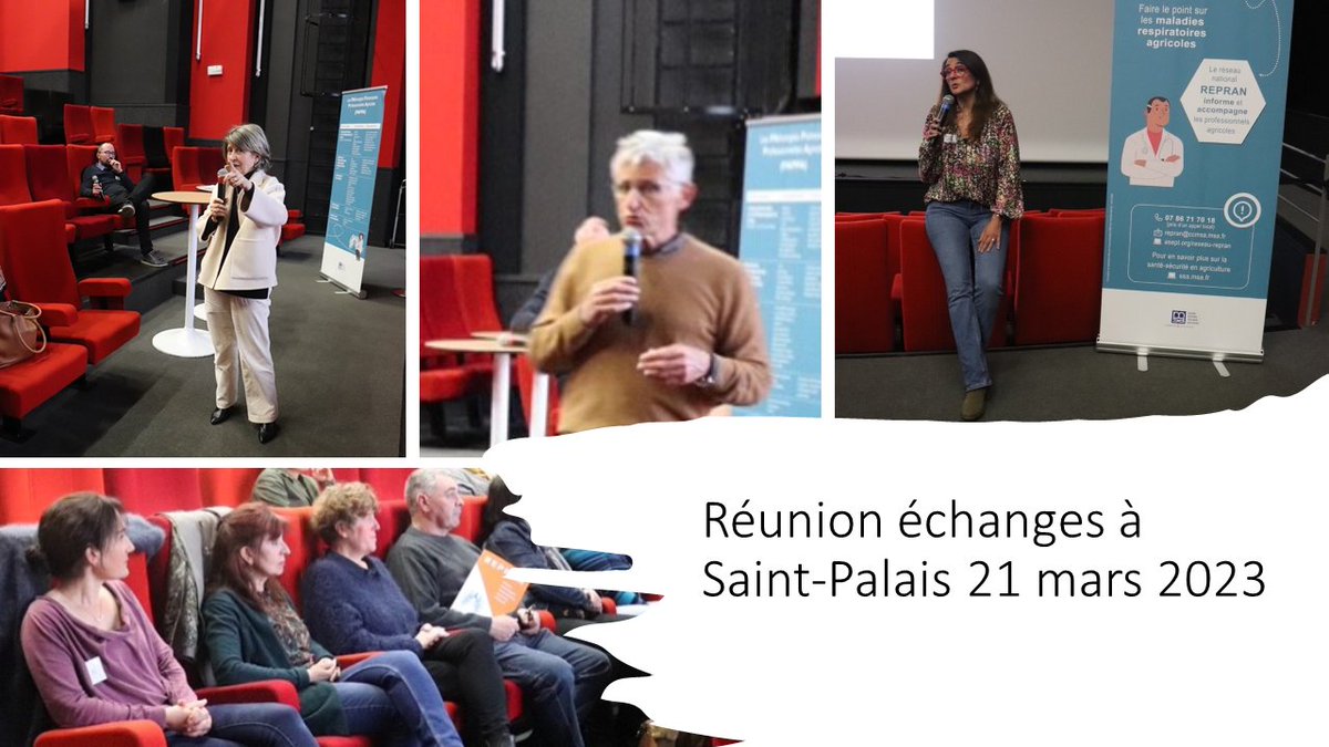 msasudaquitaine's tweet image. Poussières en agriculture,  comment protéger sa santé : une conférence-débat organisée à St Palais (64) par la #MSASudAquitaine en partenariat avec le réseau #Repran (Réseau de pathologies Respiratoires Agricoles national) vers les exploitants de la filière ovine et bovine.