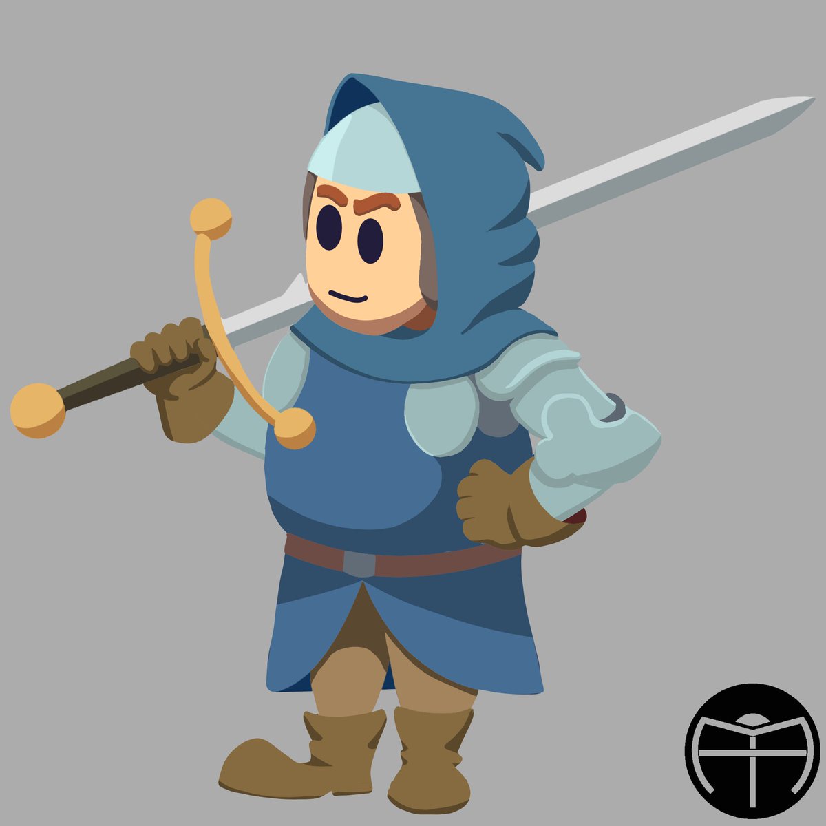 A simple knight figure for a client
#commission #commissionsopen #2dart #knight #fantasy #medieval #drawing #digitalart #zweihander #hood #blue #medievalknight #gamecharacter #gameconcept #conceptart #rpg #dnd