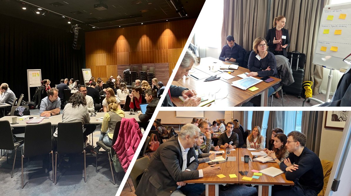 RegioCoP's tweet photo. Working groups of the #SelectionofOperations and #DNSH Communities start! Practitioners meet in parallel working sessions to discuss the output of day one. Follow the debate! https://t.co/Qp5hQteiL0