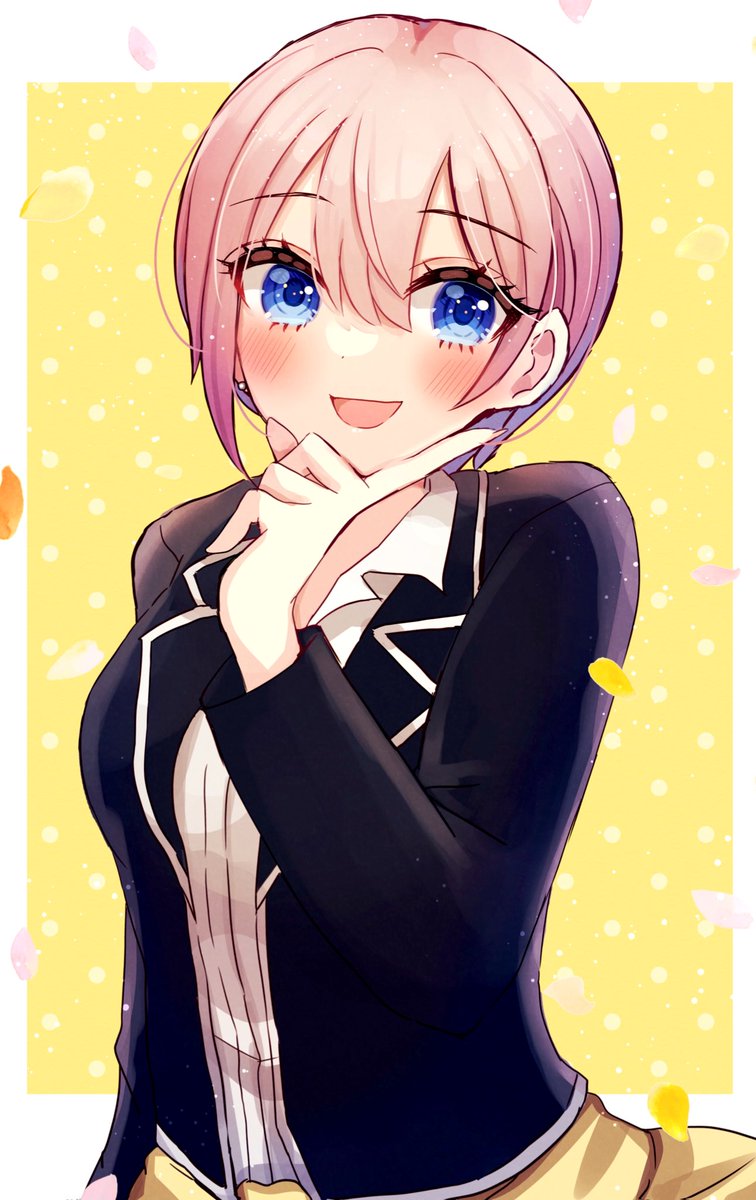 明石こや🌏🖋さんがTwitterに投稿した中野一花(五等分の花嫁)のイラスト。