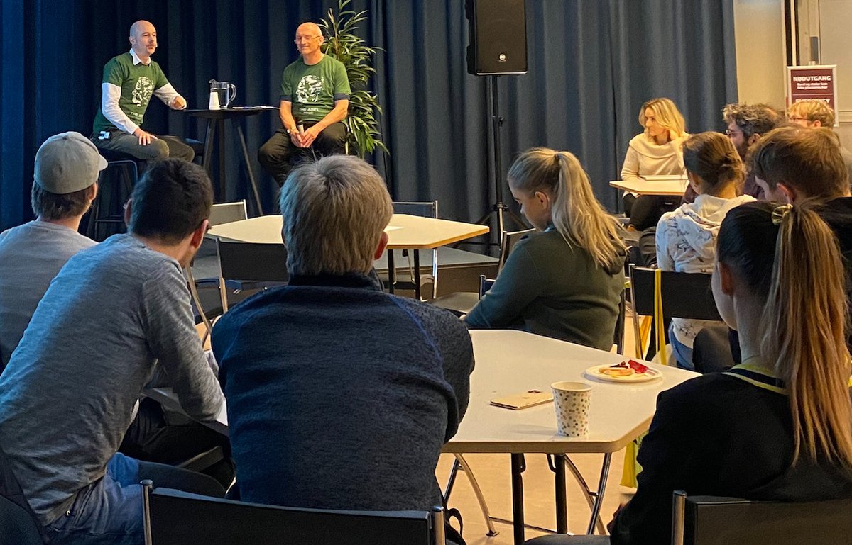 Being interviewed by Bjørn Auestad at the University of Stavanger about the 2023 Abelprize winner Luis Cafarelli