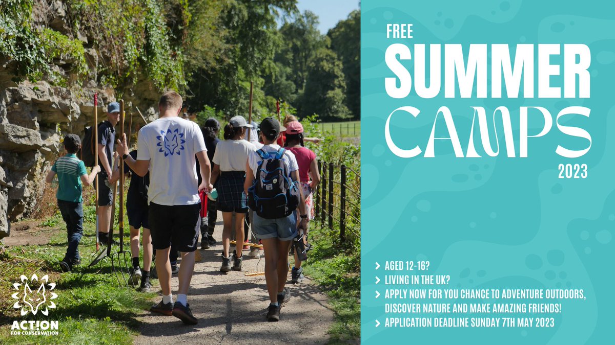 The wonderful Action for Conservation has just opened applications for their 2023 Free Summer Camps open to all young people (12-16) living in the UK. The application deadline is 7 May 2023. youtube.com/watch?v=fiNURz…
