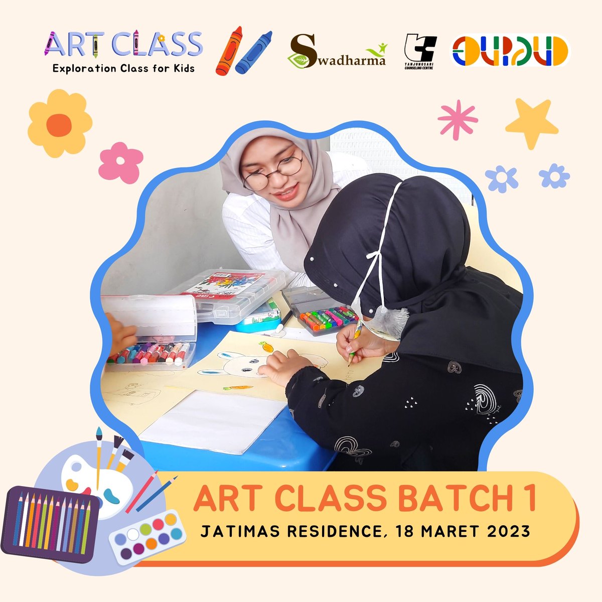 edupaud's tweet photo. Shanum (5 Tahun) ketika mengikuti Kelas Gratis pada 18 Maret 2023
#artclass #artclasstanjungsari #artclassbandung #edupaud #tanjungsaricounselingcentre #swadharma https://t.co/If0WFNsU0G