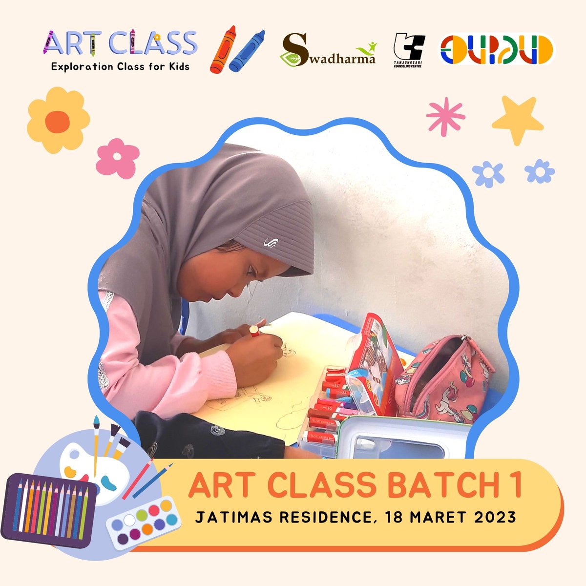 edupaud's tweet photo. Shaqila (6 Tahun) ketika mengikuti Kelas Gratis pada 18 Maret 2023
#artclass #artclasstanjungsari #artclassbandung #edupaud #tanjungsaricounselingcentre #swadharma https://t.co/70WqIyRLdQ