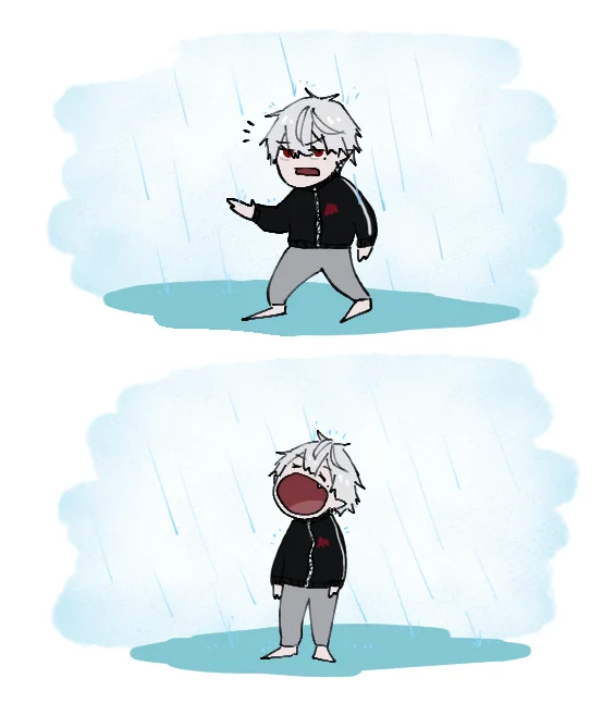 「雨おいしー」 #KuzuArt 