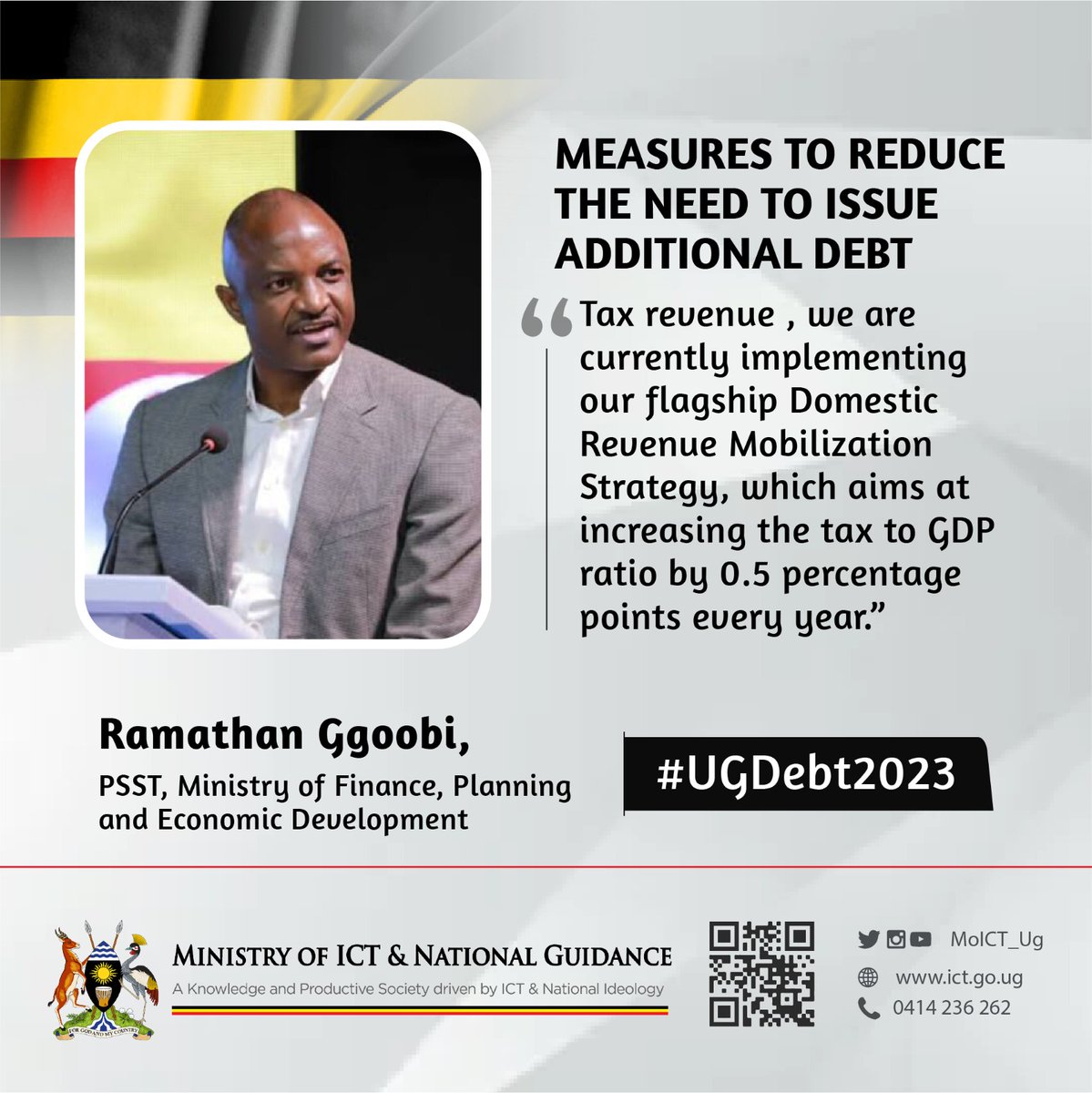 kibuukla's tweet photo. The Domestic Revenue Mobilisation Strategy brings transparency in the direction of tax policy in Uganda and will strengthen the administrative effort to support it. #UGDebt2023 #UgDebtAndDevelopment @mofpedU @rggoobi https://t.co/YJZgQPKUTb