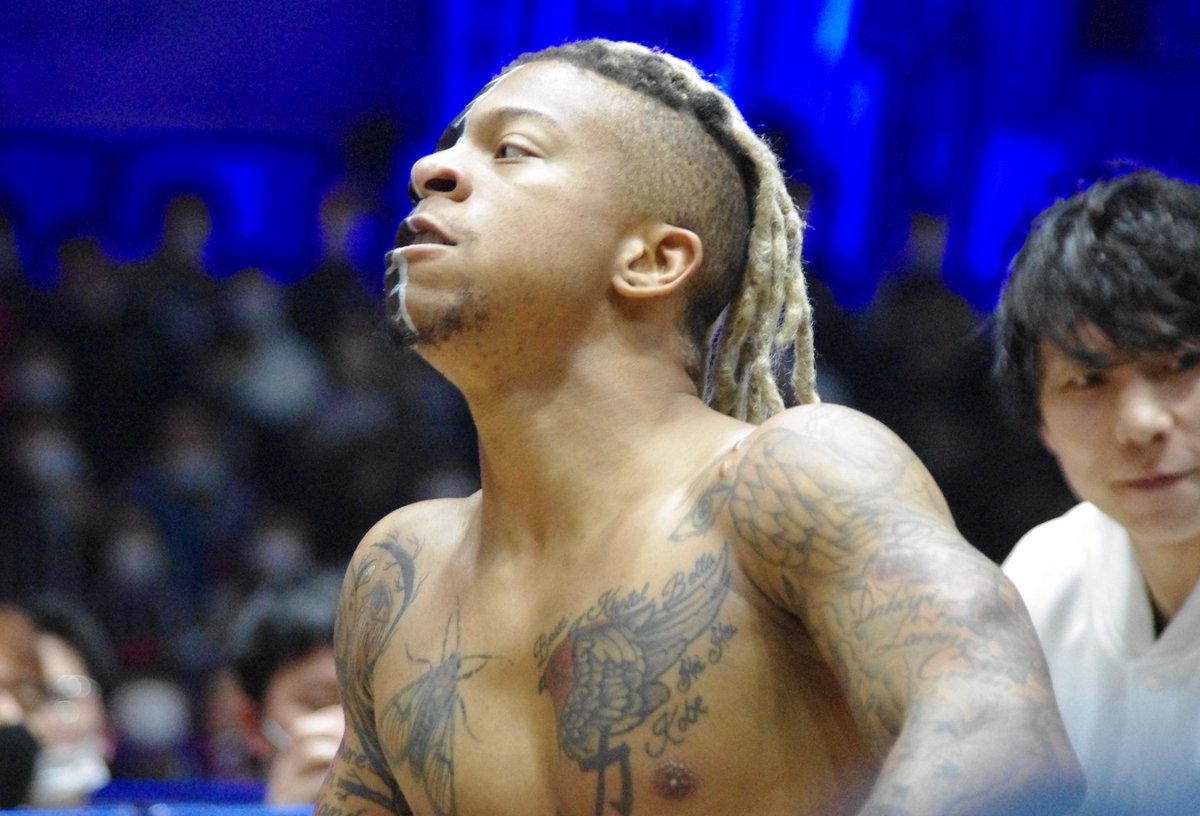 konamuran's tweet photo. 2023.3.21 新日本プロレス@アオーレ長岡
表情豊かなリオ・ラッシュ選手👿
@IamLioRush
#njpw #njcup #BadChild #リオ・ラッシュ #LioRush https://t.co/9d5MJ0zxVM