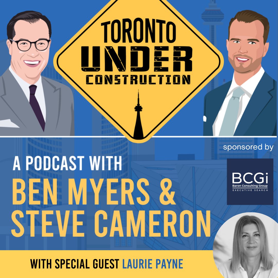 New Toronto Under Construction Podcast is out with Laurie Payne of OGDC. What is her new development company up to, how is the planning environment evolving in Toronto &amp; more. With special guest host <a href="/pdemczak/">Paul Demczak</a> #ToRE 🎙️

Sponsored by BCGi Baron Consulting

podcasts.apple.com/ca/podcast/epi…