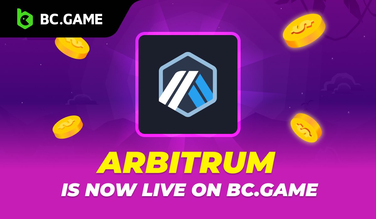 🥂 We are excited to announce <a href="/arbitrum/">Arbitrum</a> (#ARB) is now available on BC.GAME 

💰We're giving away $100 worth of $ARB to 10 Lucky winners in 72 hours! 

➡️Follow @BCGameOfficial
➡️Like &amp; Retweet 
➡️Tag 5 Friends Good Luck!

Have fun! 🎉
#BCGAME #ARBITRUM