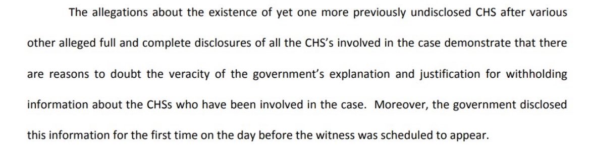 julie_kelly2's tweet photo. Defense says this is just the latest in a string of attempts by DOJ to withhold, conceal evidence related to numerous (at least 10) FBI informants.
More updates this afternoon… https://t.co/sMXoPj9jUJ