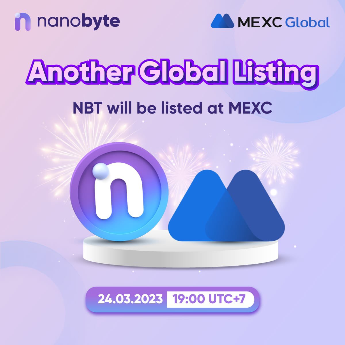 nanobyte_io's tweet photo. Another good news is coming for you !🚀
NBT is officially listed at @MEXC_Global 🤩
You can start trading on the 24th of March 2023🥳 (at 19.00 UTC +7) Lets go!!👌🏻 https://t.co/EEwjUy4bxG