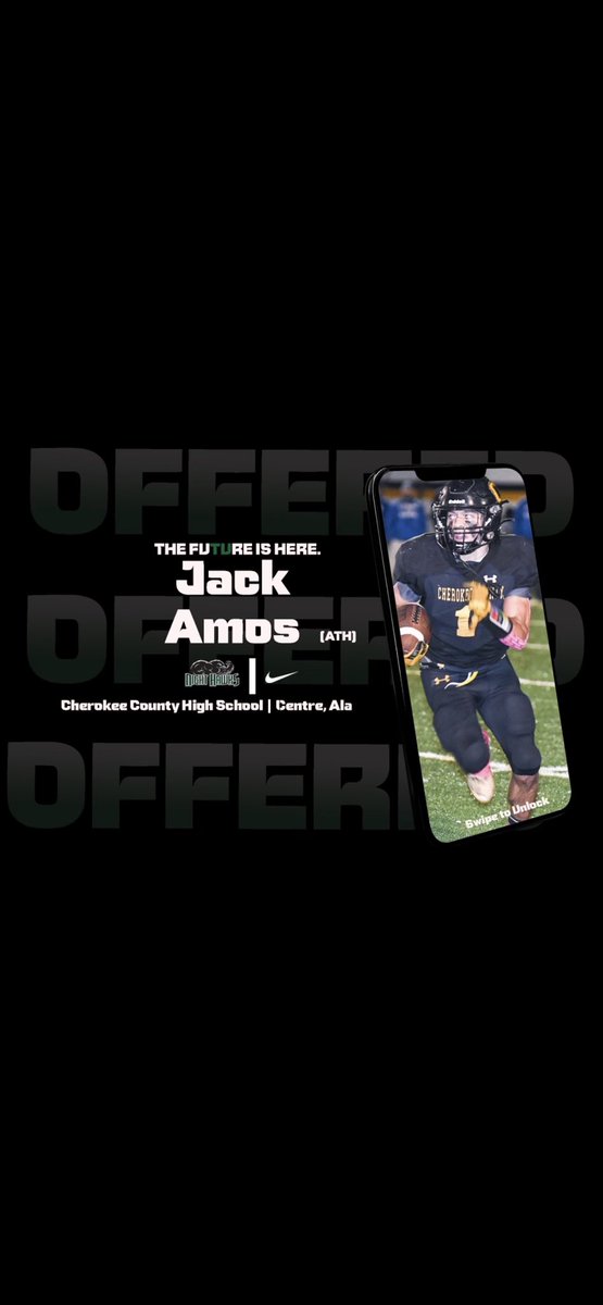 Jackamos22's tweet photo. After a great talk with Coach @andywolfrum I am blessed to say I have received my third offer from Thomas University 👀💚🏈💚 @NightHawksMFB @S_Starr50 https://t.co/s5VBQSiQpA