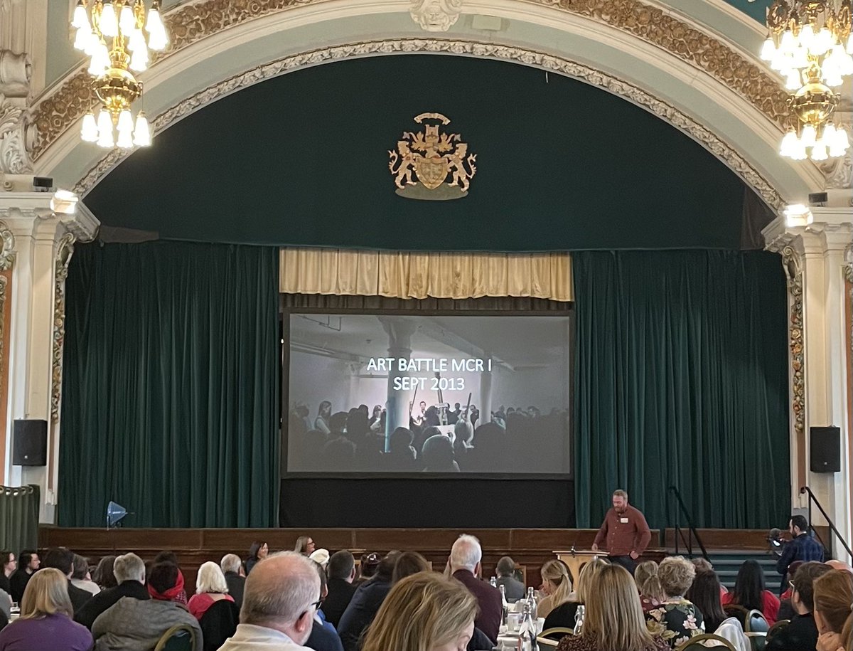 Inspiring early session today celebrating #onestockport and the fantiastic partnership working in the borough across VCFSE, business and public sectors. Exciting times described by brilliant speakers <a href="/StockportMBC/">Stockport Council</a>