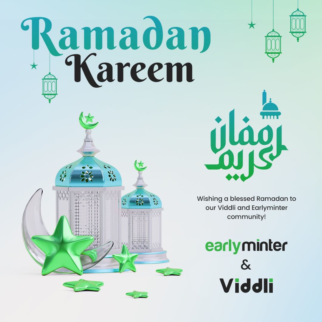 EarlyMinter's tweet photo. Ramadan Kareem to all our Muslim community members. https://t.co/V9NvA1r9ow