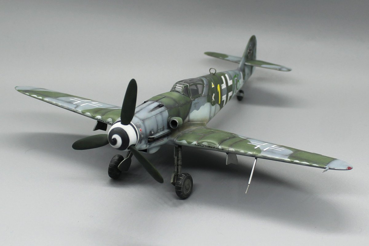 (1/2) #JFF109 @ItaleriModelKit 1/48 Bf 109 K-4 finished.