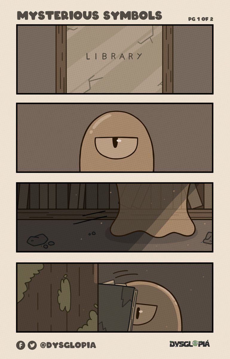 dysglopia's tweet photo. GLOOPTOONS: EPISODE THIRTEEN ๐๐จ
A Gloop stumbled upon mysterious symbols in the toxic library of Dysglopia, unlocking secrets that were meant to be forgotten. What do the symbols mean? ๐ง
#Dysglopia #Glooptoons #Gloops #gamedev https://t.co/8OjTBEa5DR