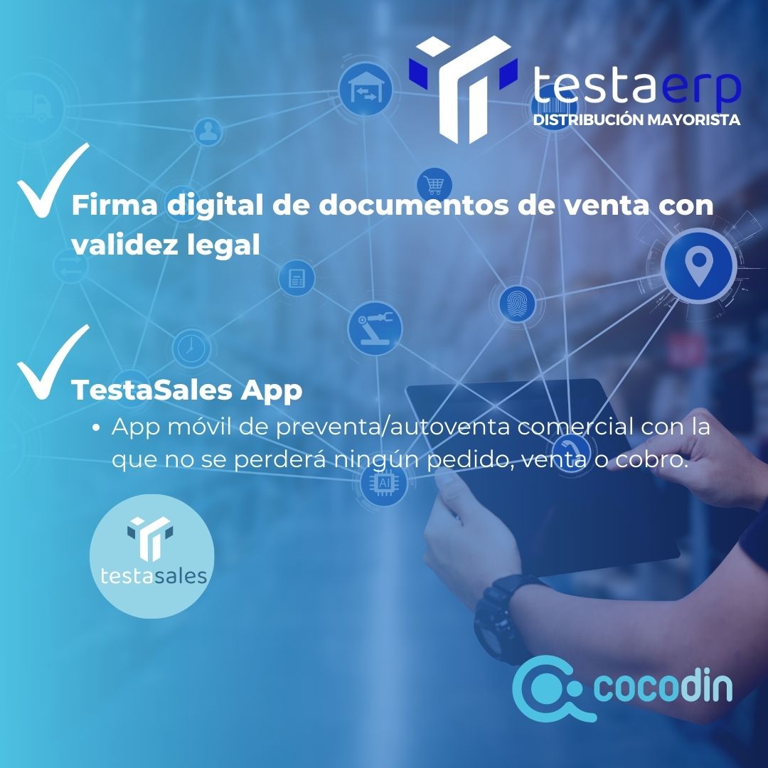🛒#TestaERP es el #software de #distribuciónMayorista con el que podrás gestionar, de forma sencilla:

✅Compras y ventas
✅Almacén
✅Etiquetado y movilidad
✅Fabricación
✅Expedición de pedidos
✅Tarifas

¿Te interesa?🤔

cocodin.com
¡Contáctanos! ☝️

#ERP #almacén