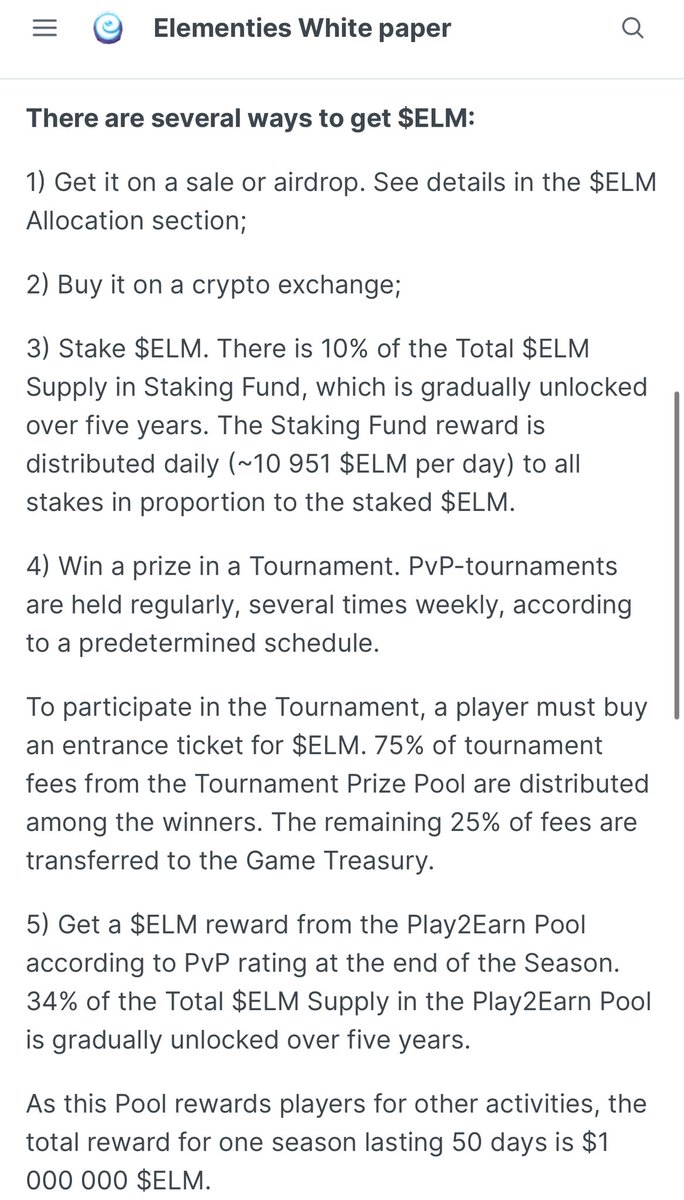 ElementiesNFT's tweet photo. 🌋Here is Part 2 of ELM tokenomics!🏔️
#mentie #menties #elementies #fuzzi #staking #solnfts #solana #blockchain #utilities #p2e #playtoearn #nftart #staking #pokemon #axie #wagmi #nftgaming #nftgames #mobilegames #P2Egaming #tokenomics https://t.co/Weiimvv53C