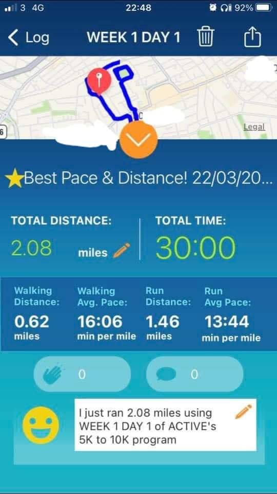 katierosets's tweet photo. It's been a struggle. But. I'm slowly building my fitness levels back up to where I was six years ago.
Couch to 5k completed.
5k to 10k commenced. #runningformentalhealth
#runningforweightloss
#running
#myfitnessjourney https://t.co/ie3qkSiVZr