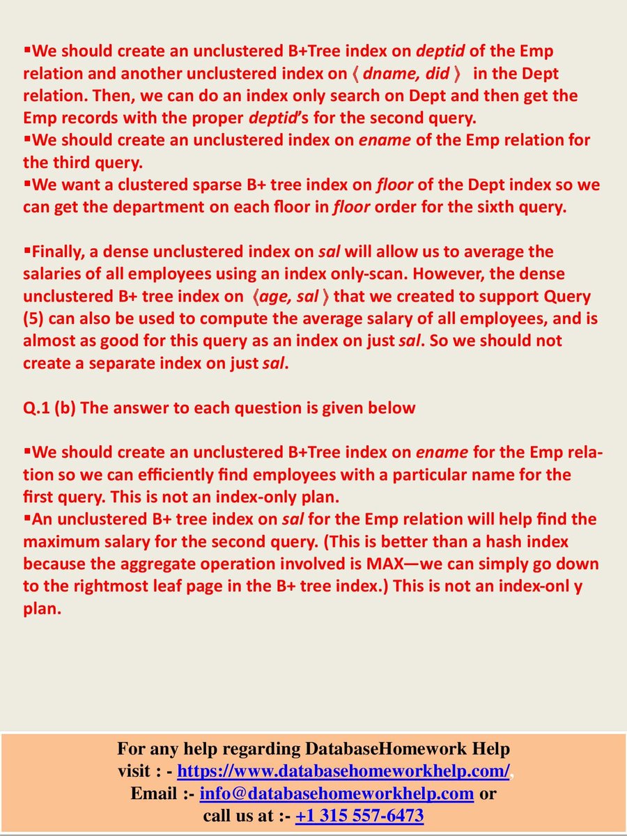 databasehomewo1's tweet image. Struggling with your database homework? Look no further! Our website offers professional database homework help from experienced tutors. Visit: bit.ly/3oLiaXZ

#databasehomeworkhelp  #domydatabasehomework #homeworkhelp #Databaseexperts  #Education #Students #University