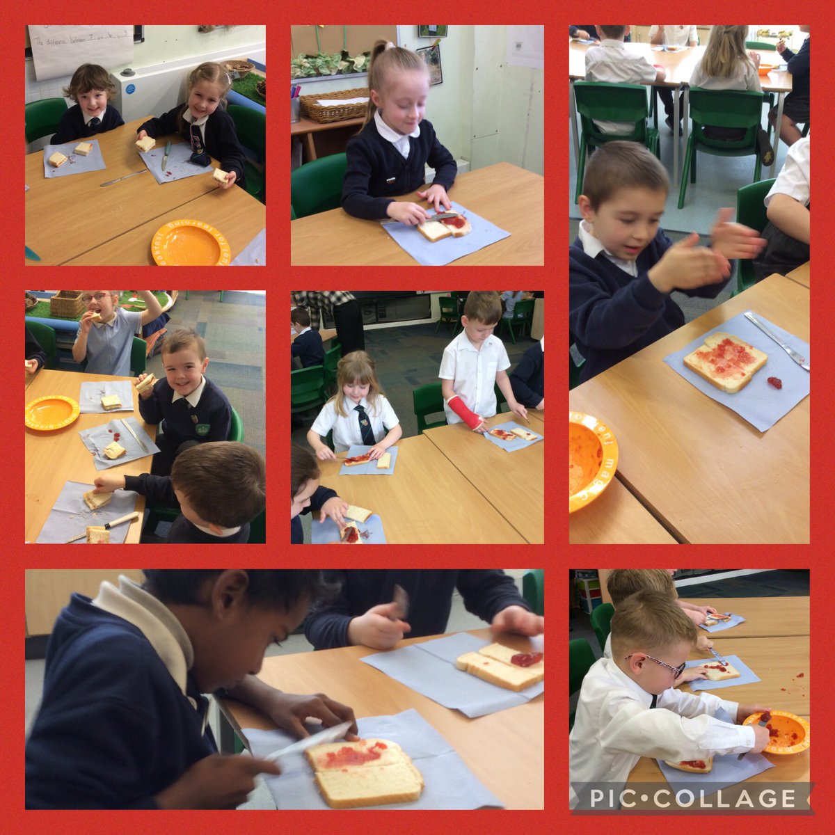 asaleavers28's tweet photo. We really enjoyed making our own jam sandwiches this morning in preparation to writing our own instructions! 🥪 🍓 #ASAWriting https://t.co/4ICVU7vord