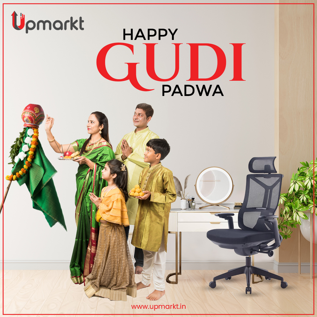 upmarkt's tweet photo. May the new year of Gudi Padwa bring prosperity, happiness, and success to your life! Upmarkt wishes you a very Happy Gudi Padwa!

Visit us at https://t.co/F7yRdovoD4

#upmarkt #officefurniture #officechairs #backpainchair #ergonomics  #gamingfurniture #gamechair #gamingcommunity https://t.co/mIJWknm8aP