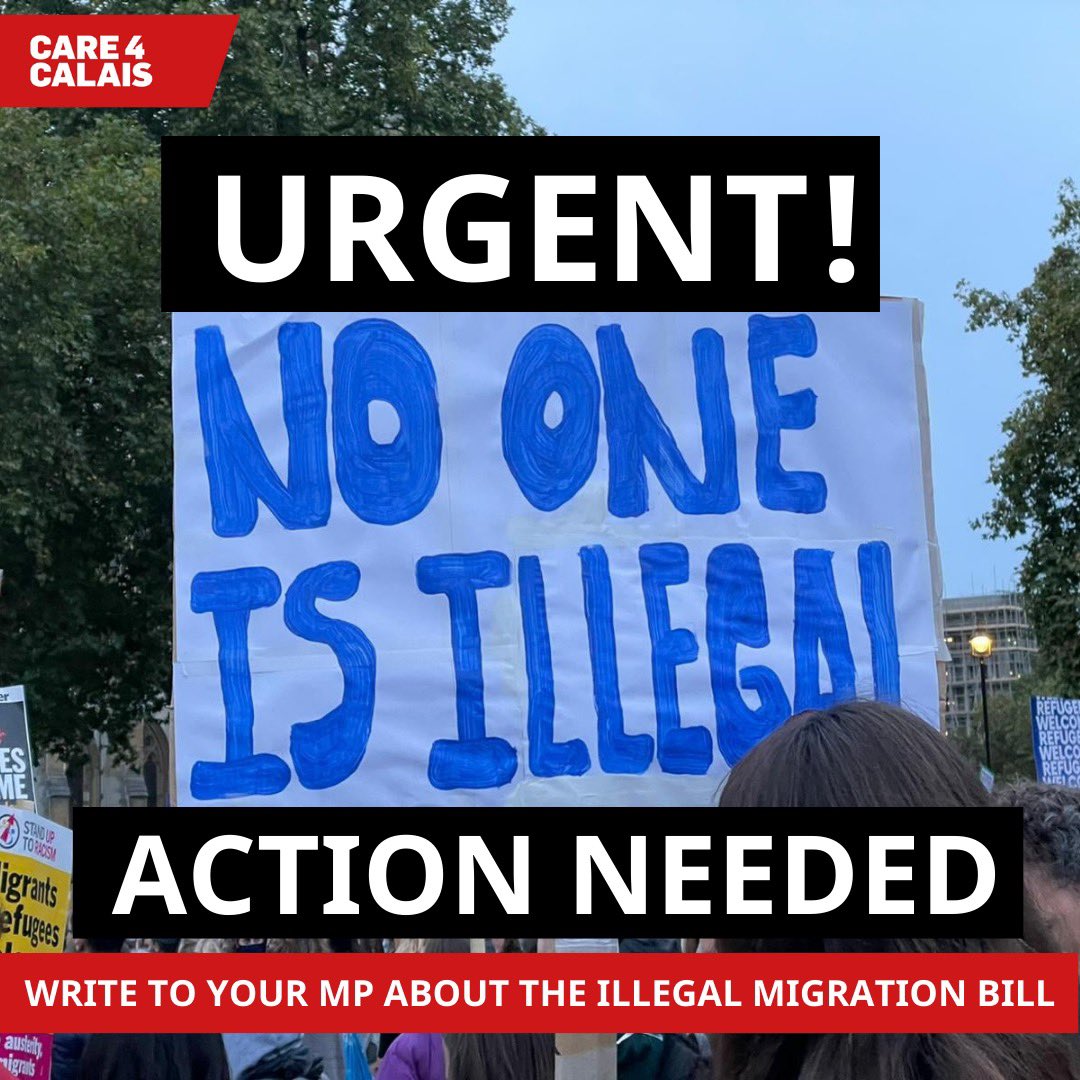 Urgent - please support amendment NC10 to the #IllegalMigrationBill to give SafePassage to refugees in Calais. A more effective way of stopping small boats and, more importantly, it will save lives.

Write to your MP now. It takes 2 minutes. Go to care4calais.org/amendment